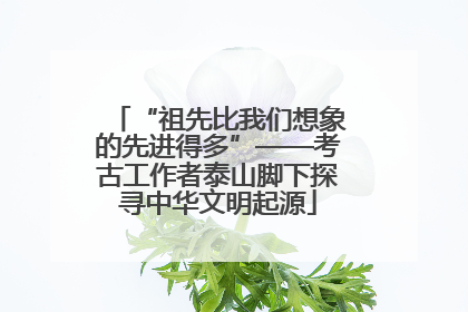 “祖先比我们想象的先进得多”——考古工作者泰山脚下探寻中华文明起源