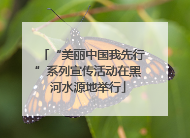 “美丽中国我先行”系列宣传活动在黑河水源地举行