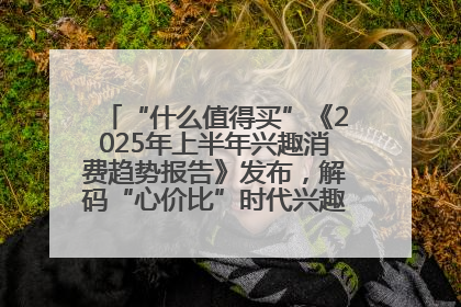 “什么值得买”《2025年上半年兴趣消费趋势报告》发布，解码“心价比”时代兴趣消费新范式