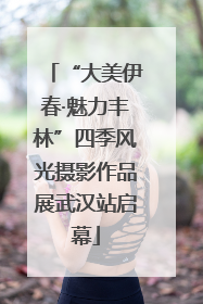 “大美伊春·魅力丰林”四季风光摄影作品展武汉站启幕
