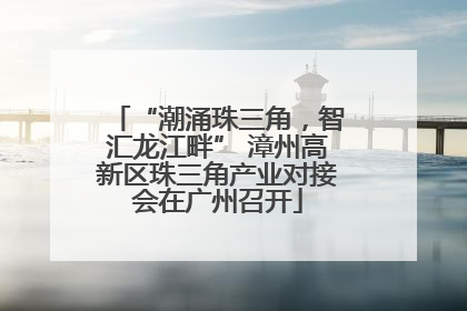 “潮涌珠三角，智汇龙江畔” 漳州高新区珠三角产业对接会在广州召开