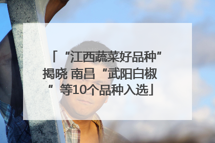 “江西蔬菜好品种”揭晓 南昌“武阳白椒”等10个品种入选
