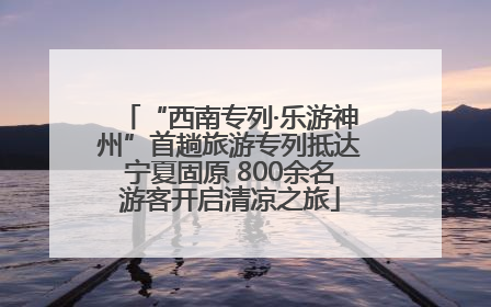 “西南专列·乐游神州”首趟旅游专列抵达宁夏固原 800余名游客开启清凉之旅