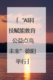 “AI科技赋能教育 公益点亮未来”德阳举行