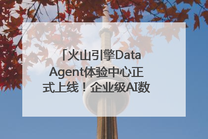 火山引擎Data Agent体验中心正式上线！企业级AI数据专家触手可及