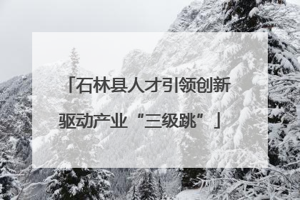 石林县人才引领创新驱动产业“三级跳”