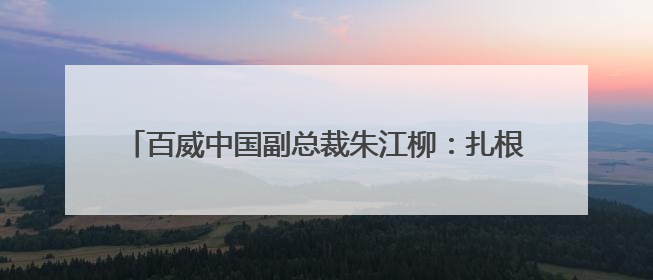 百威中国副总裁朱江柳：扎根四川 持续满足西部地区消费者的美好生活需求丨西望四川