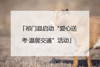 祁门县启动“爱心送考·温馨交通”活动