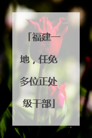 福建一地，任免多位正处级干部