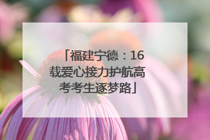 福建宁德：16载爱心接力护航高考考生逐梦路