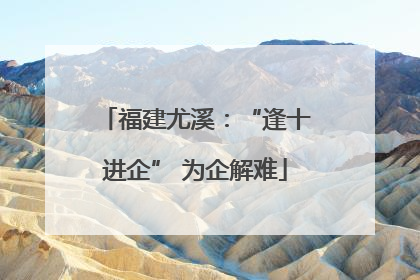 福建尤溪：“逢十进企” 为企解难