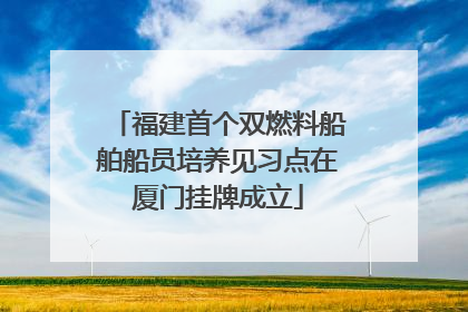 福建首个双燃料船舶船员培养见习点在厦门挂牌成立