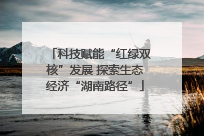 科技赋能“红绿双核”发展 探索生态经济“湖南路径”