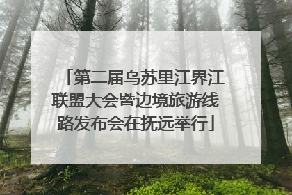 第二届乌苏里江界江联盟大会暨边境旅游线路发布会在抚远举行