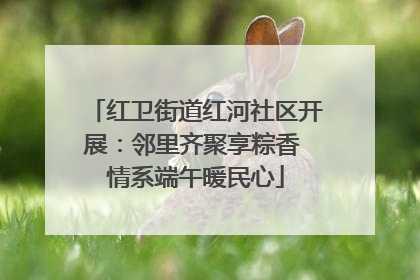 红卫街道红河社区开展：邻里齐聚享粽香 情系端午暖民心