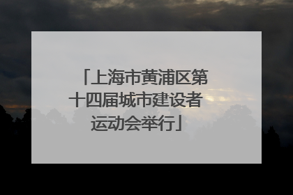 上海市黄浦区第十四届城市建设者运动会举行