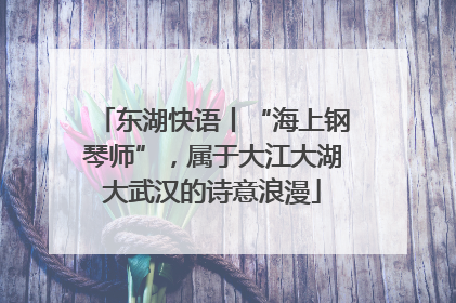 东湖快语丨“海上钢琴师”，属于大江大湖大武汉的诗意浪漫
