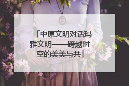 中原文明对话玛雅文明——跨越时空的美美与共
