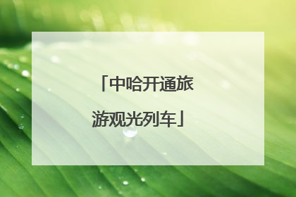 中哈开通旅游观光列车