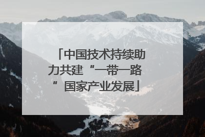 中国技术持续助力共建“一带一路”国家产业发展