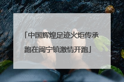 中国辉煌足迹火炬传承跑在闽宁镇激情开跑