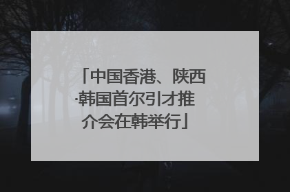中国香港、陕西·韩国首尔引才推介会在韩举行