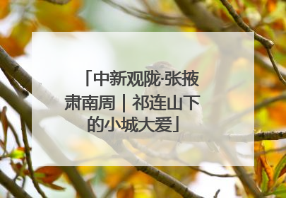 中新观陇·张掖肃南周｜祁连山下的小城大爱