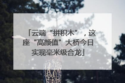云端“拼积木”，这座“高颜值”大桥今日实现毫米级合龙