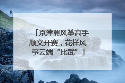 京津冀风筝高手顺义开赛，花样风筝云端“比武”