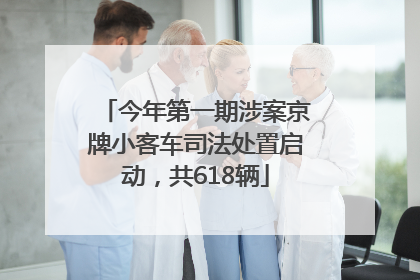 今年第一期涉案京牌小客车司法处置启动，共618辆