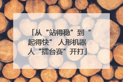 从“站得稳”到“起得快” 人形机器人“擂台赛”开打