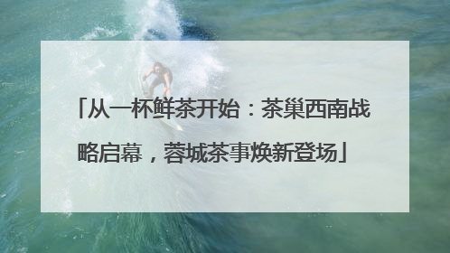 从一杯鲜茶开始：茶巢西南战略启幕，蓉城茶事焕新登场