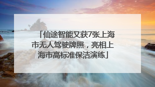 仙途智能又获7张上海市无人驾驶牌照，亮相上海市高标准保洁演练