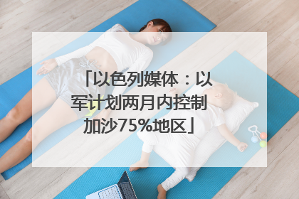 以色列媒体：以军计划两月内控制加沙75%地区