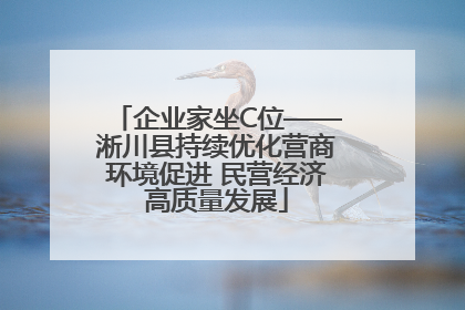 企业家坐C位——淅川县持续优化营商环境促进 民营经济高质量发展