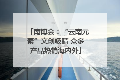 南博会：“云南元素”文创吸睛 众多产品热销海内外