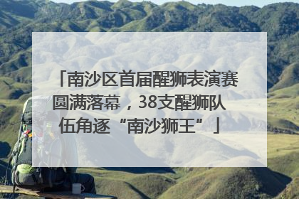 南沙区首届醒狮表演赛圆满落幕，38支醒狮队伍角逐“南沙狮王”