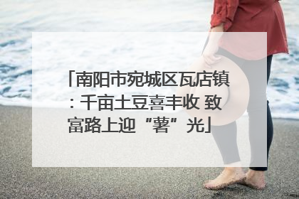 南阳市宛城区瓦店镇：千亩土豆喜丰收 致富路上迎“薯”光