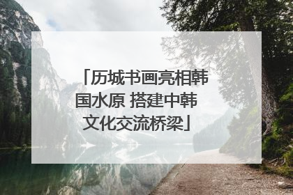 历城书画亮相韩国水原 搭建中韩文化交流桥梁