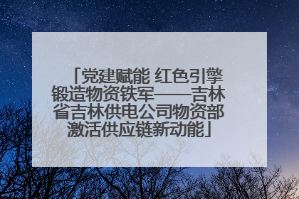 党建赋能 红色引擎锻造物资铁军——吉林省吉林供电公司物资部激活供应链新动能