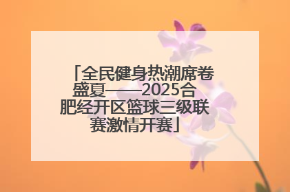 全民健身热潮席卷盛夏——2025合肥经开区篮球三级联赛激情开赛