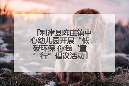 利津县陈庄镇中心幼儿园开展“低碳环保 你我‘童’行”倡议活动