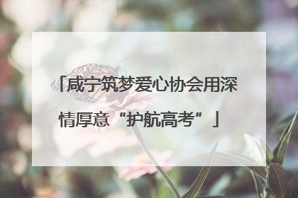 咸宁筑梦爱心协会用深情厚意“护航高考”