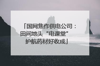 国网焦作供电公司：田间地头“电课堂” 护航药材好收成
