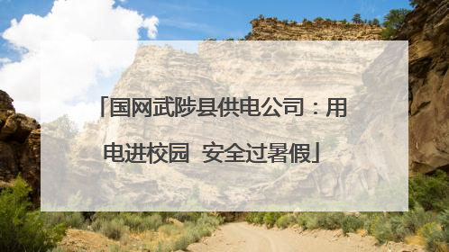 国网武陟县供电公司：用电进校园  安全过暑假