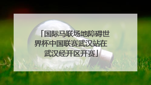 国际马联场地障碍世界杯中国联赛武汉站在武汉经开区开赛