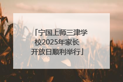 宁国上师三津学校2025年家长开放日顺利举行
