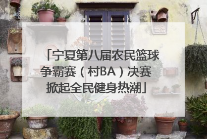 宁夏第八届农民篮球争霸赛（村BA）决赛掀起全民健身热潮