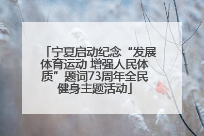 宁夏启动纪念“发展体育运动 增强人民体质”题词73周年全民健身主题活动