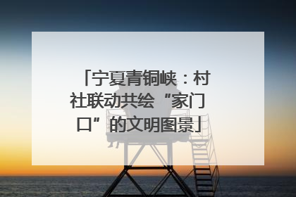 宁夏青铜峡：村社联动共绘“家门口”的文明图景